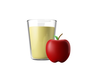 卡通健身饮食果汁（白模)C4D模型