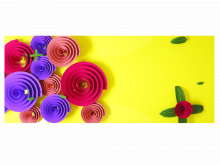 立体创意花朵背景C4D模型