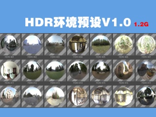 C4D预设 HDR环境预设V1.0 主推分类贴图库插件下载