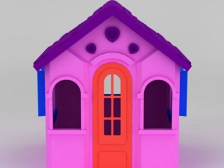 儿童塑料小屋C4D模型