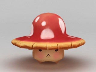 卡通蘑菇C4D模型