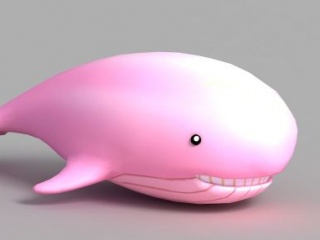 鲸鱼卡通形象C4D模型