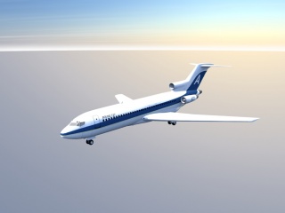 客机C4D模型