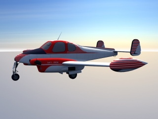 小型飞机C4D模型