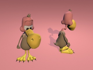 大嘴鸟玩具C4D模型