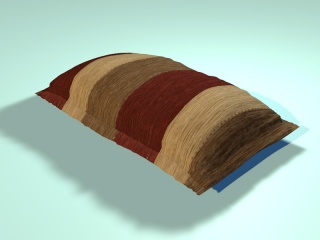 卧室枕头C4D模型