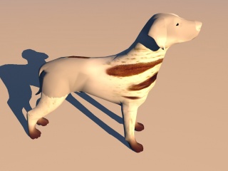 小狗C4D模型