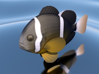 深海鱼C4D模型