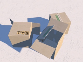 纸箱C4D模型