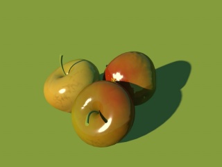 圆苹果C4D模型