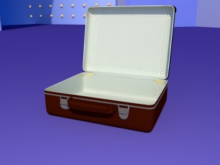 商务行李箱C4D模型