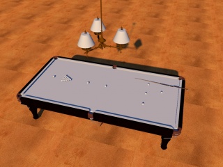 台球桌C4D模型