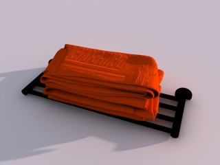 酒店浴巾C4D模型