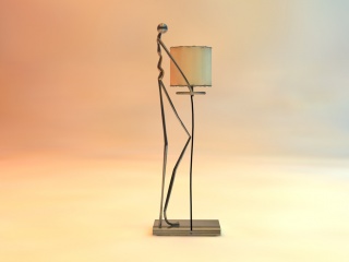 现代创意台灯C4D模型