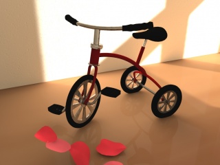 三轮自行车C4D模型