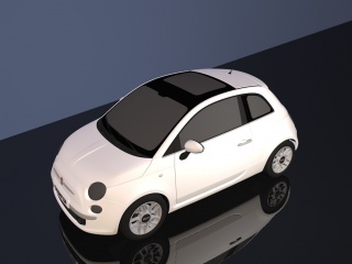 FIAT小轿车C4D模型