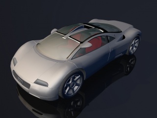 奥迪概念跑车C4D模型
