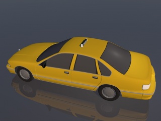 出租车的士C4D模型