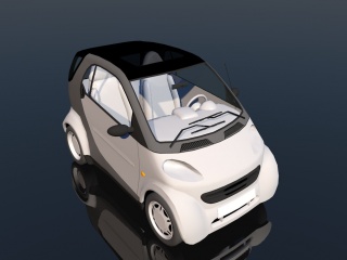 smart汽车C4D模型