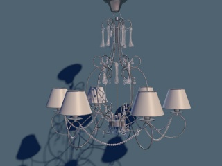 客厅水晶灯C4D模型