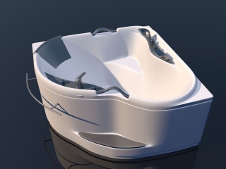 亲子浴缸C4D模型