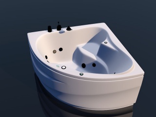嵌入式浴缸C4D模型