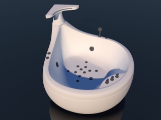 勺状浴缸C4D模型