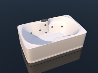 居家浴缸C4D模型