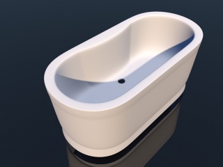 独立式浴缸C4D模型