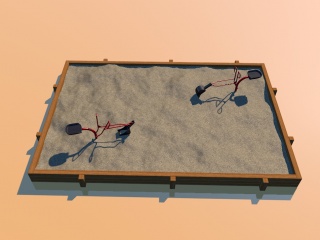 幼儿园沙地C4D模型