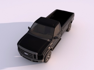 福特皮卡车C4D模型