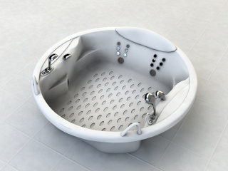 多功能喷水浴缸C4D模型