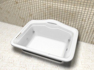 不规则形浴缸C4D模型