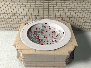 欧式浴缸C4D模型
