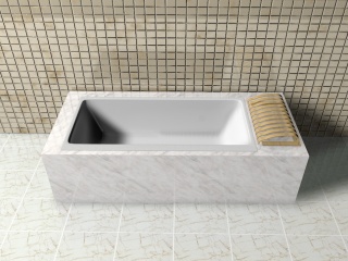 花岗岩浴缸C4D模型