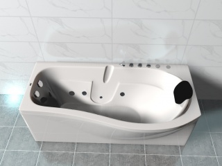 可控式浴缸C4D模型