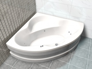 墙角浴缸C4D模型