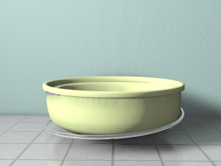 圆形按摩浴缸C4D模型