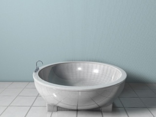小型浴缸C4D模型