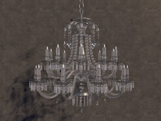 宫殿水晶吊灯C4D模型