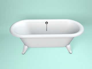 U形浴缸C4D模型