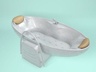 悬空式浴缸C4D模型