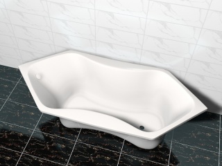 卫浴房浴缸C4D模型