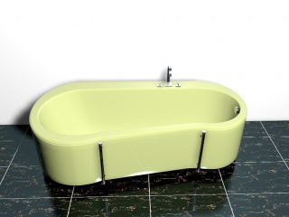 简易浴缸C4D模型