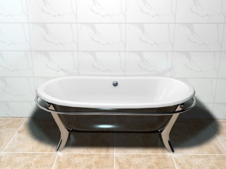 支架浴缸C4D模型