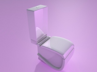 椅子式座便器C4D模型