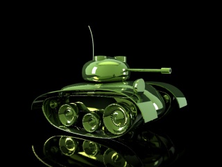 儿童坦克C4D模型