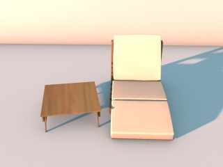 简约单人沙发C4D模型