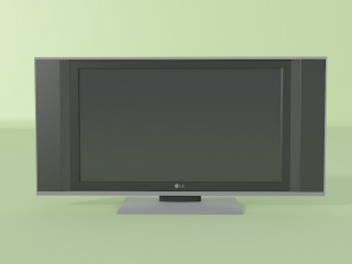 卧室电视机C4D模型