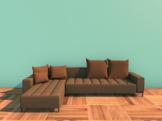 L型沙发C4D模型